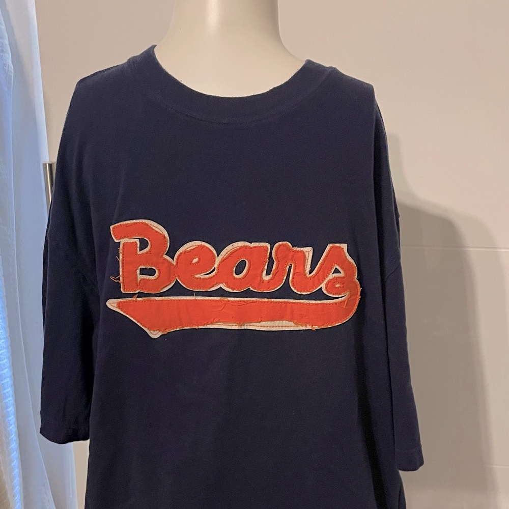 Chicago Bears Collectors Item Lg Men’s Shirt 80’s Navy Blue NFL football Reebok